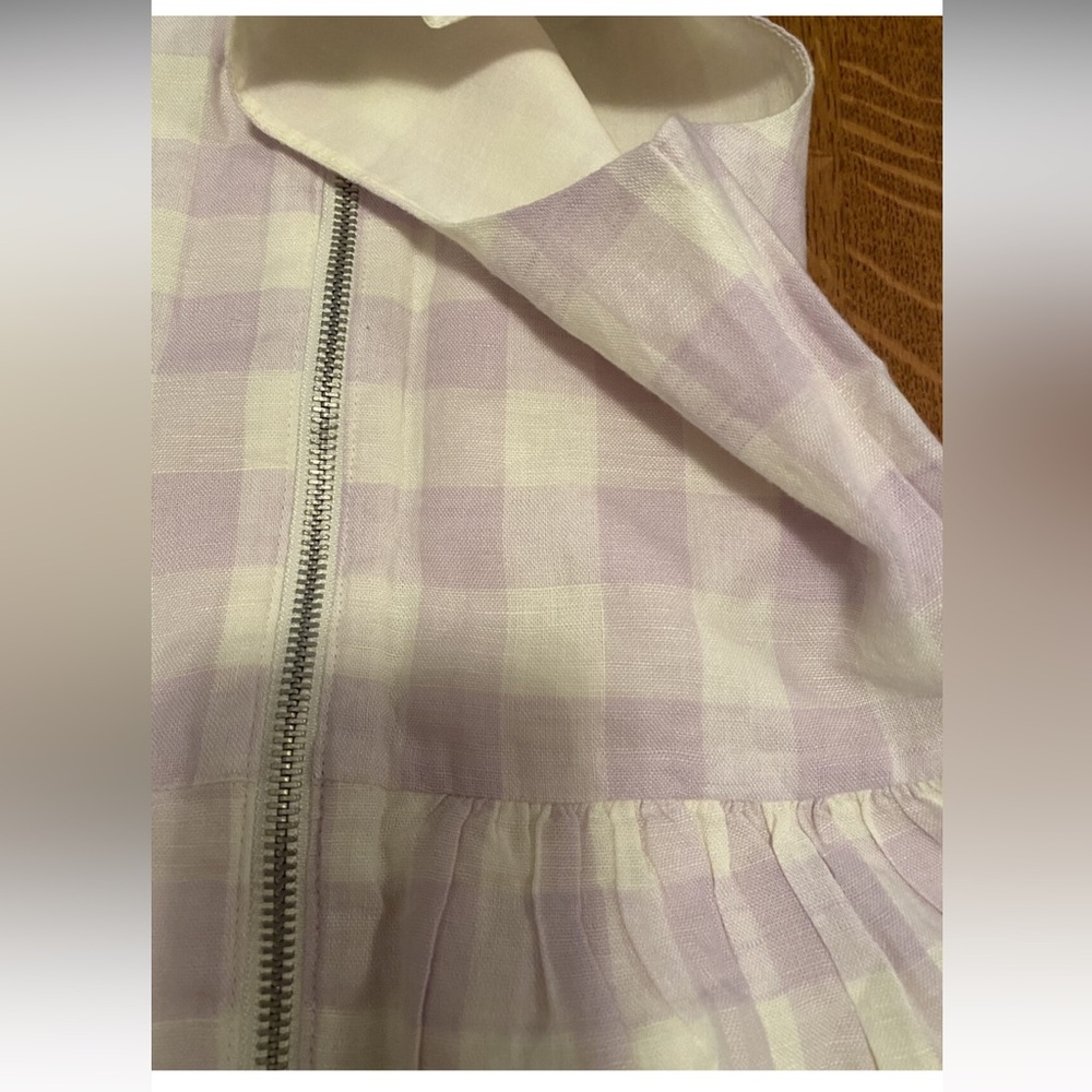 NWT Gap Girls Plaid Check Purple Dress Size Medium - Picture 6 of 10